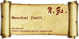Noszkai Zsolt névjegykártya